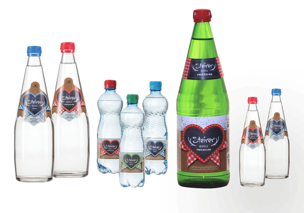 Etiketten für PET- und Glasflaschen